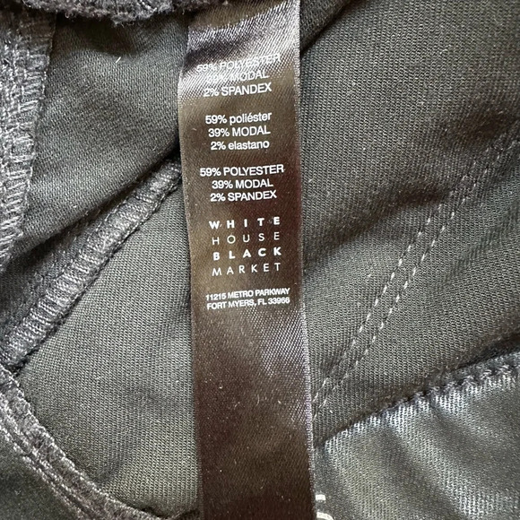 White House black market coated black moto skinny jean size 6 - Picture 10 of 10